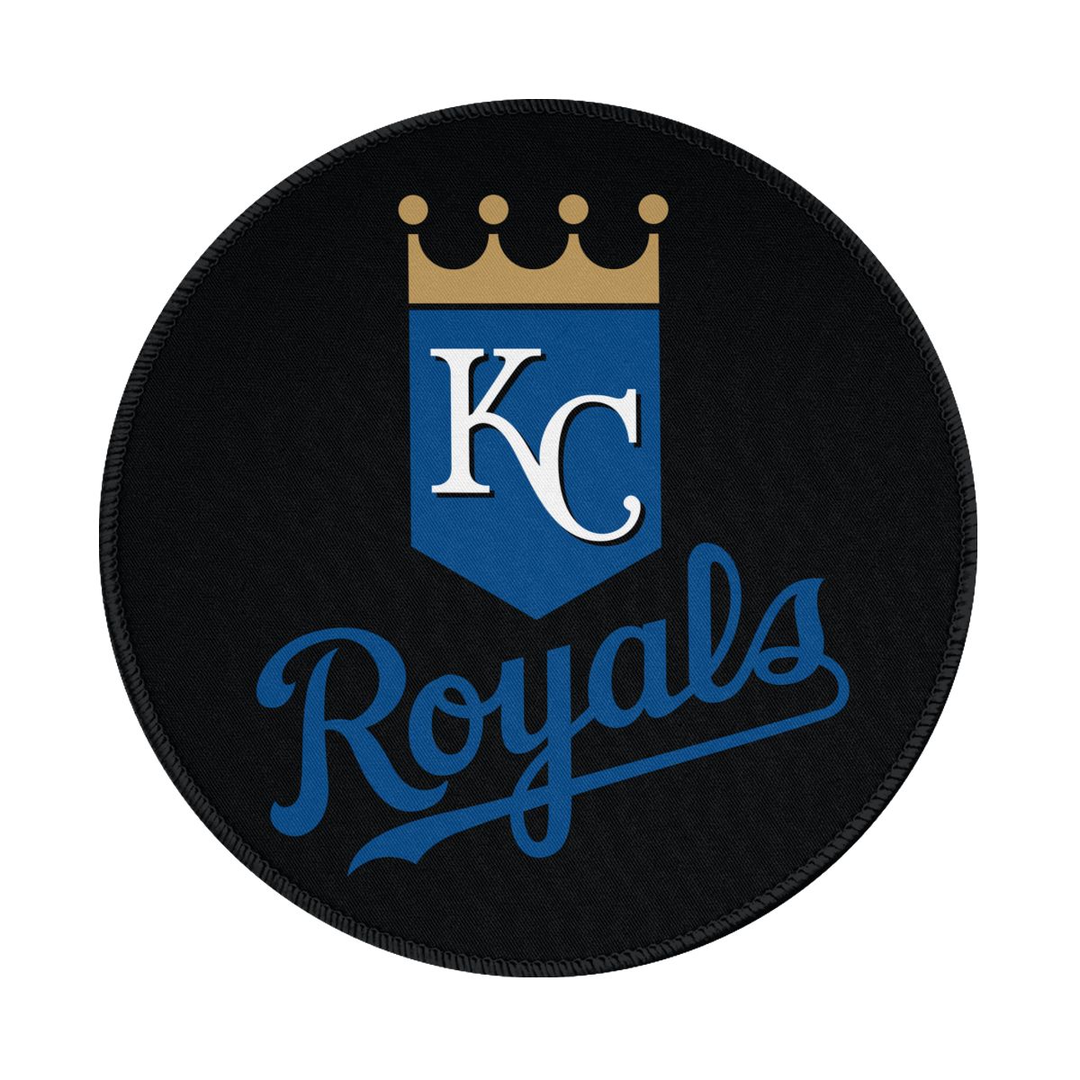 Kansas City Royals Logo Round Non-Slip Thick Rubber Modern Gaming Mousepad