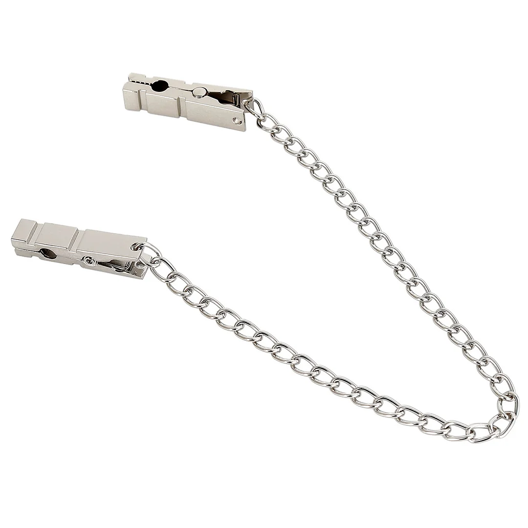 BDSM Nipple Clamps And Nipple Suckers Set With Chain Clip Enhancer Metal US