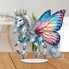 DIY Butterfly Horse Acrylic Diamond Painting Desktop Ornaments