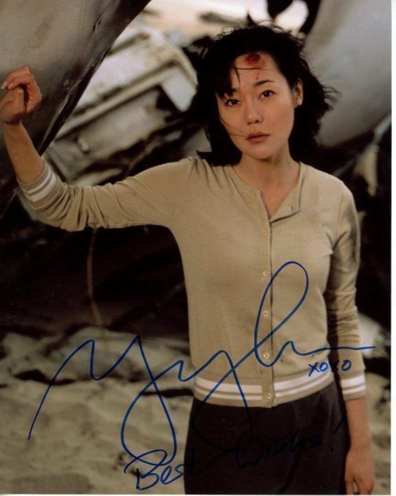 Yunjin kim signed autographed lost sun kwon Photo Poster painting