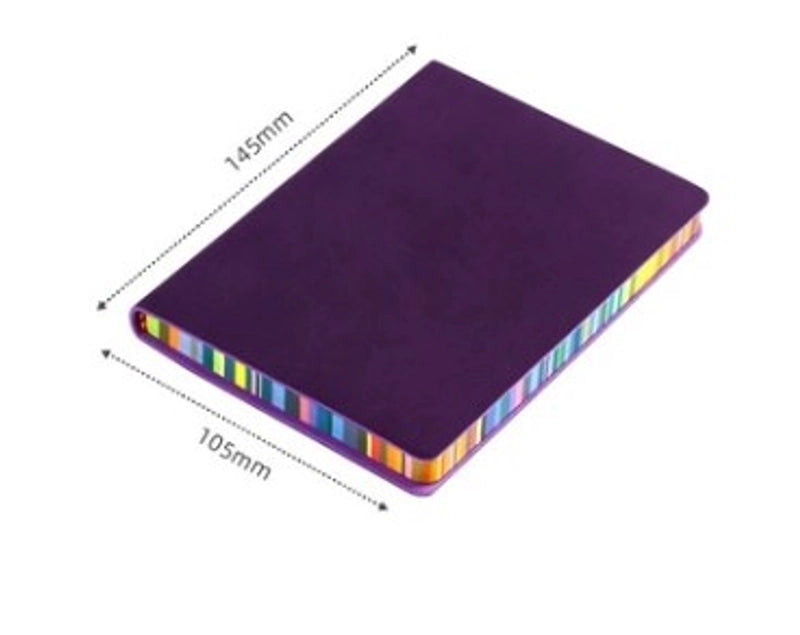 1 Piece Multicolor Learning School Pu Leather Paper Casual Vacation Notebook