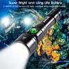 APLOS AP40 4000 Lumens Scuba Diving Flashlight  XHP70 High Brightness LED Dive Torch, IPX8 Waterproof Underwater 150m 492ft Submersible Light Include 1 x 26650 Rechargeable Battery and Charger APLOS Dive Light Official