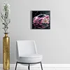 4pcs Diamond Painting -DIY Round Drill Pink Roadster