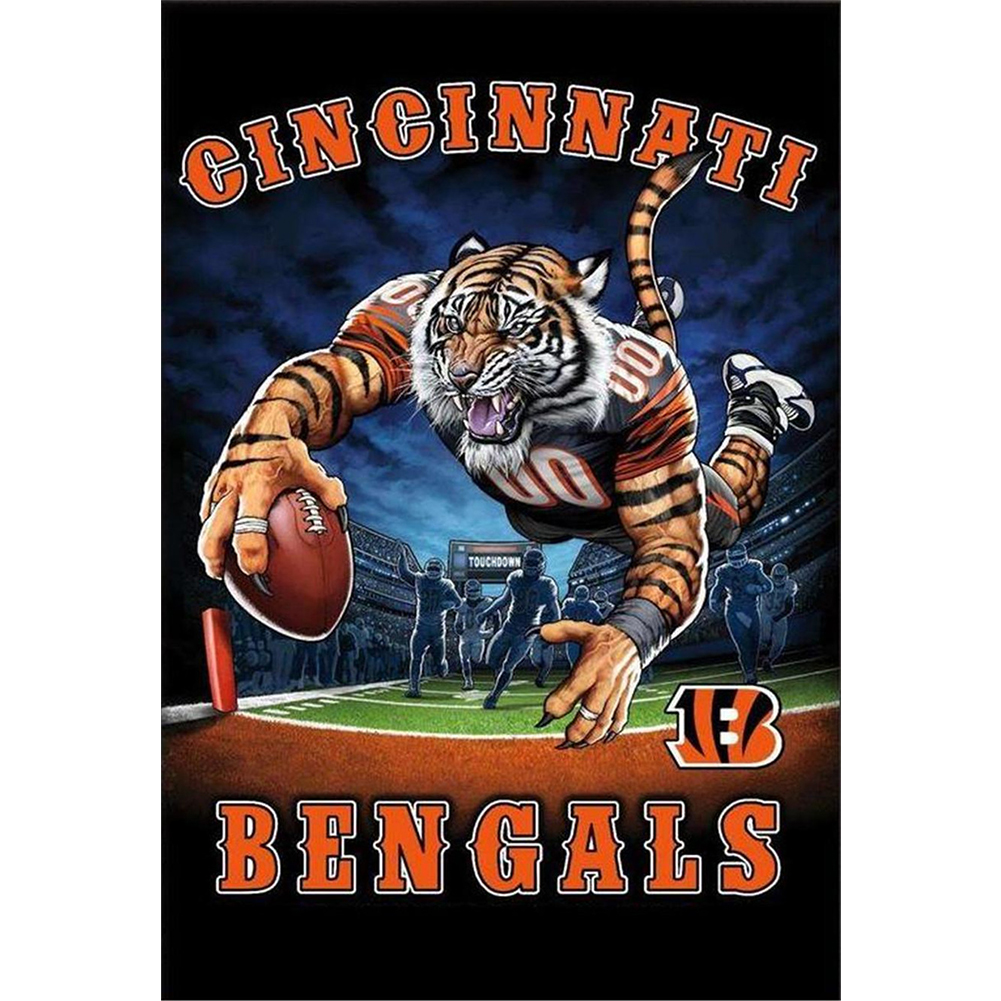 

Football Cincinnati Bengals - Round Drill Diamond Painting - 30*40CM, 501 Original