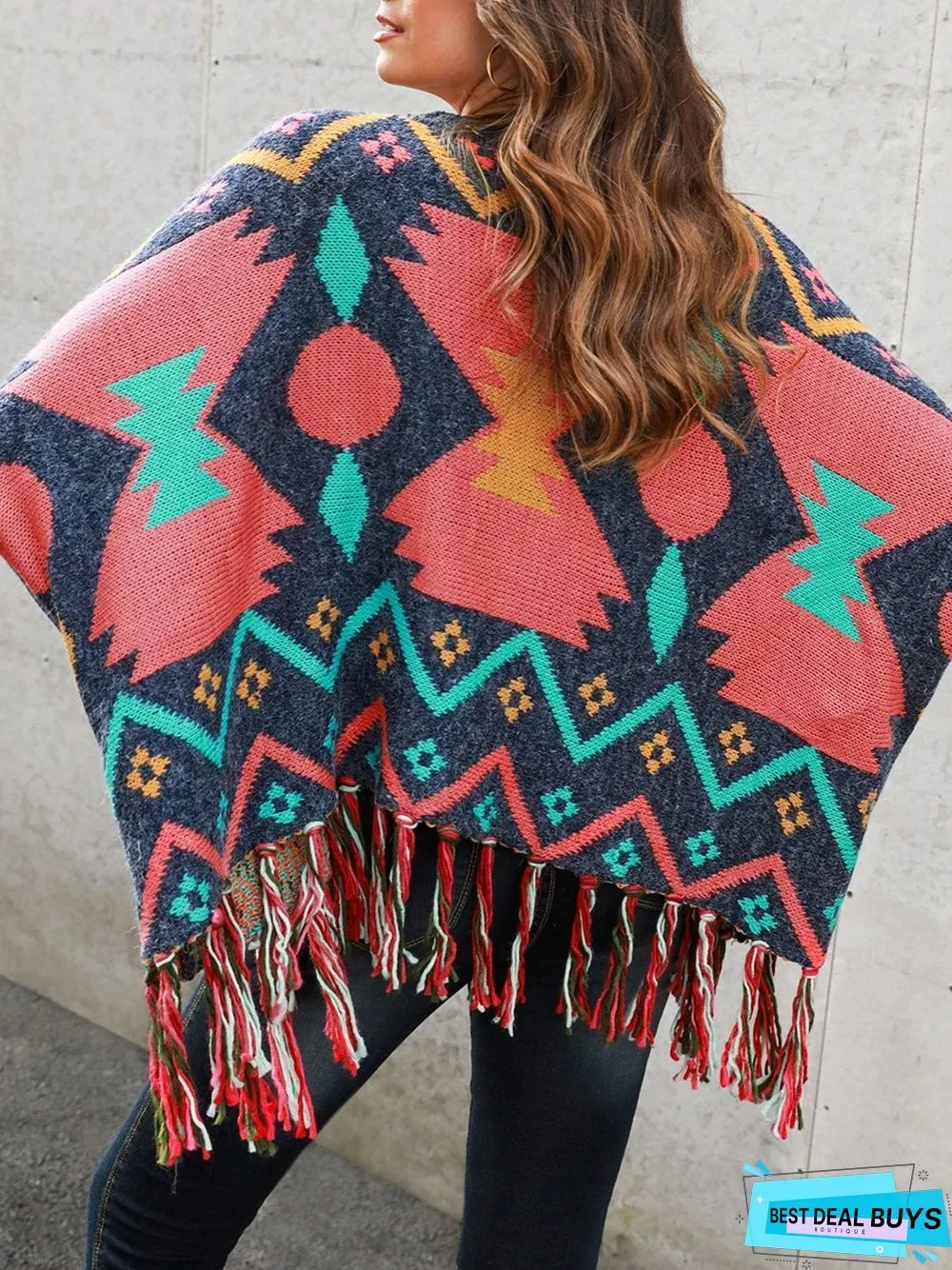 Shift Long Sleeve Tribal Boho Sweater