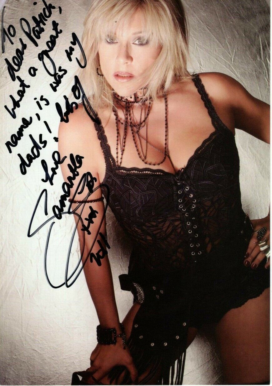 SAMANTHA FOX Autographed Signed Photo Poster paintinggraph - To Patrick