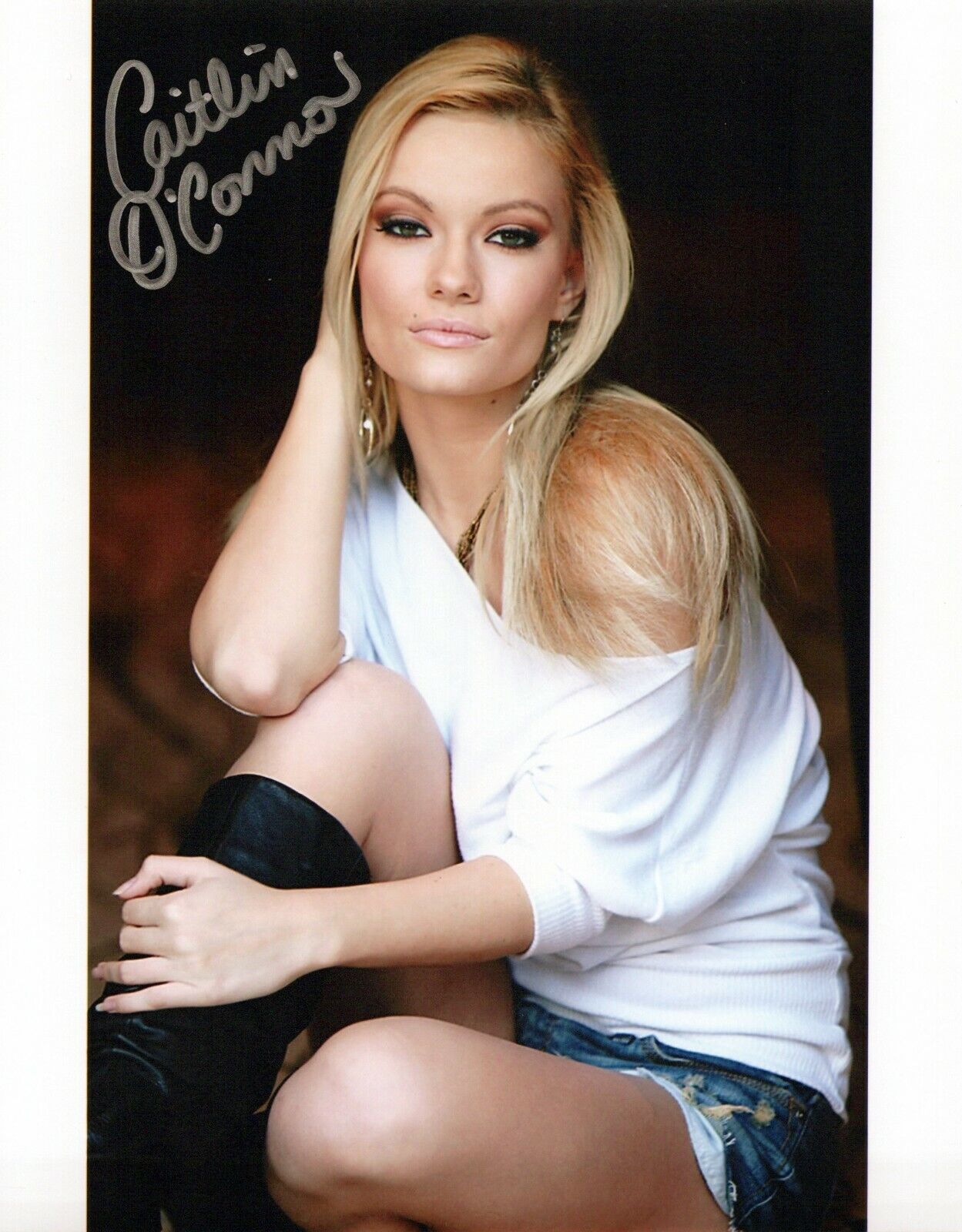 Caitlin O'Connor glamour shot autographed Photo Poster painting signed 8x10 #4