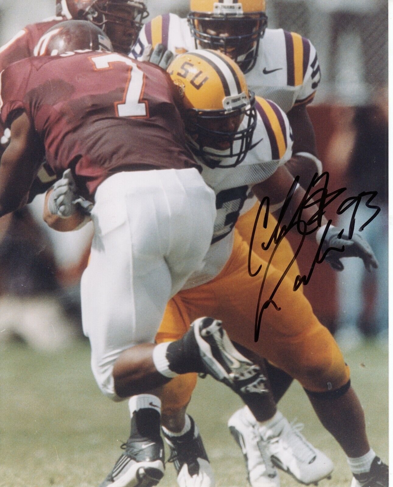 Chad Lavalais #2 8x10 Signed Photo Poster painting w/ COA LSU Tigers