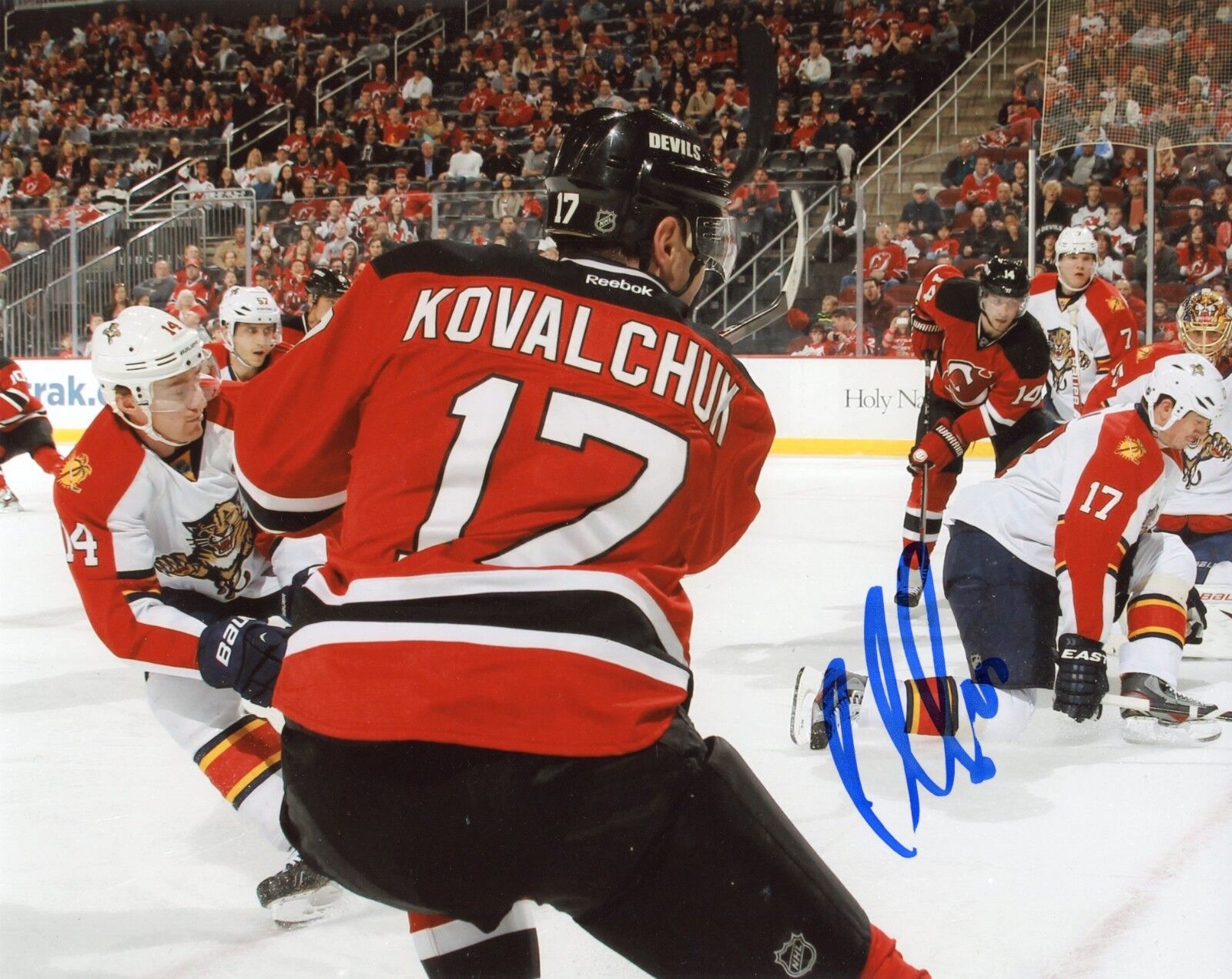 ~~ ILYA KOVALCHUK Authentic Hand-Signed NEW JERSEY DEVILS