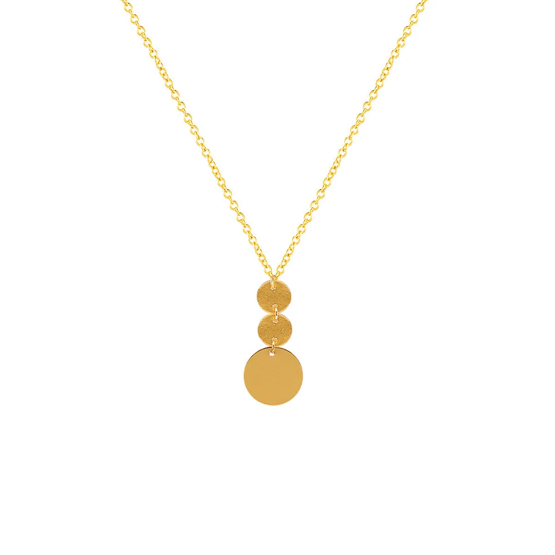 Individuality And Creative Size Round Sequin Necklace