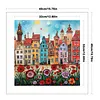 Colorful Houses-14CT Stamped Cross Stitch 40*40cm/15.75*15.75in tapestrymarket