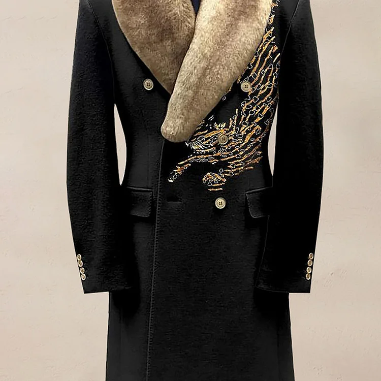 Men's Autumn & Winter Elegant Warm Long Coat-inspireuse