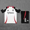 2025/2026 Manchester United Pre-Match Training White Shirt+Shorts 1:1 Thai Quality