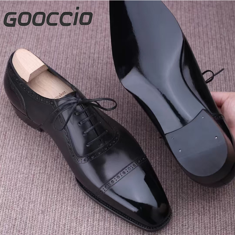 GS183 Prenium Calf Skin Dress Shoes/Oxford Shoes For Men GOOCCIO   