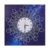 DIY Diamond Painting White Flower Wall Clock Craft Art Decor