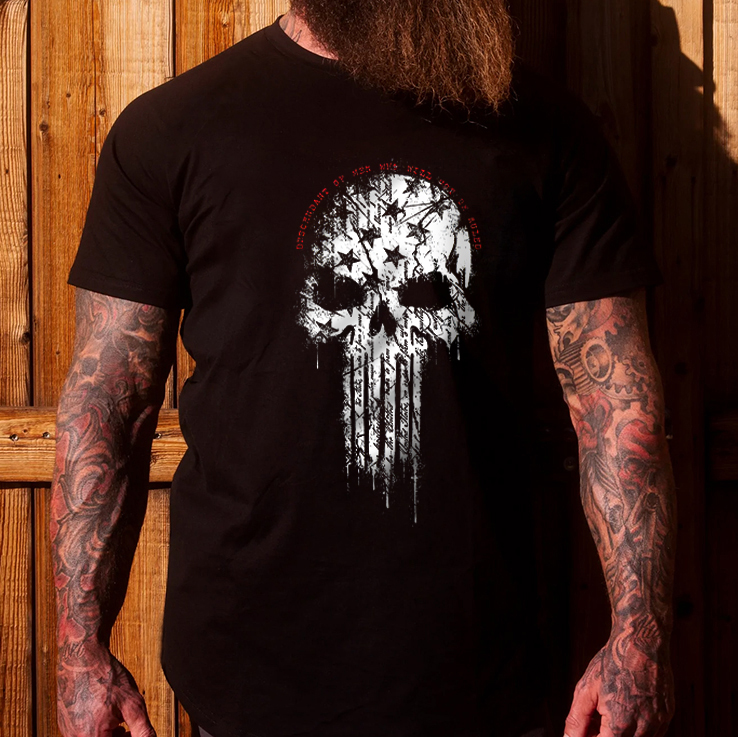 Livereid Skull Of Guns Printed Men's T-shirt - Livereid