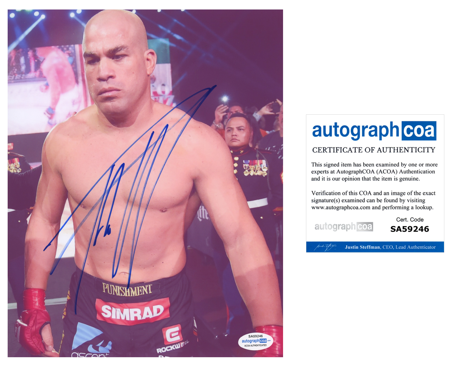 Tito Ortiz Signed Autographed 8x10 Photo Poster painting UFC MMA Fighter Champion ACOA COA