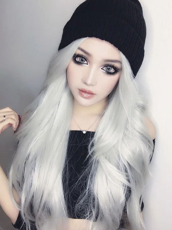  Lolita Wig Long Heat Resistant Fiber Lolita Hair Wig Novameme