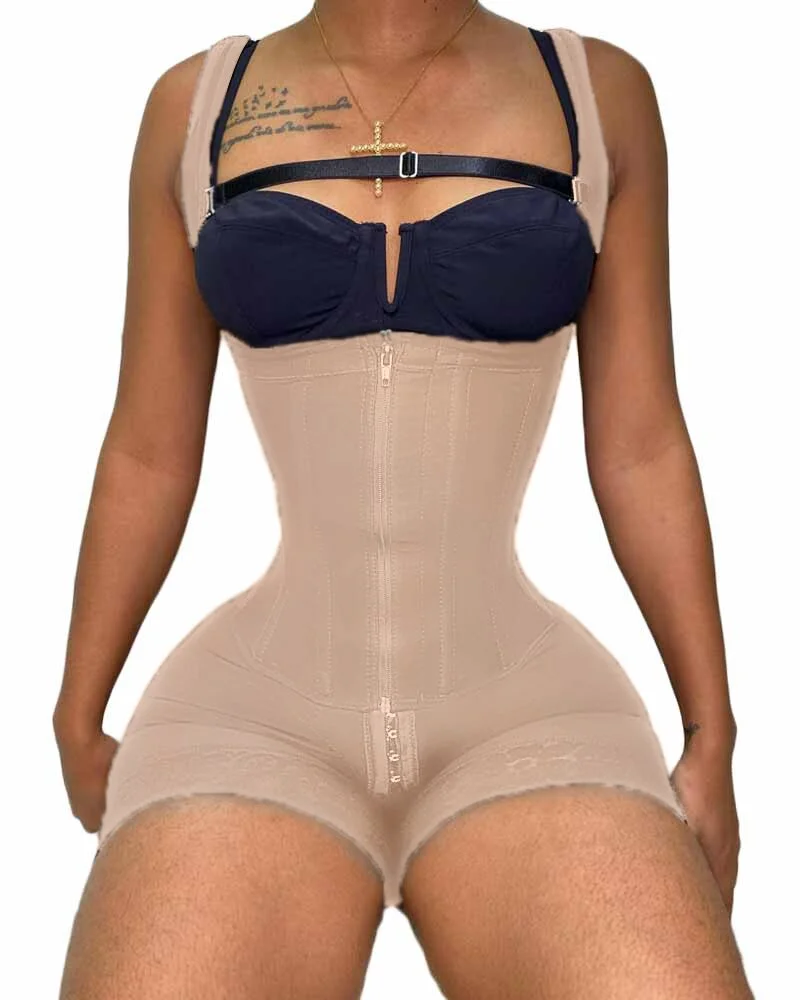 Billionm Women Fajas Colombianas Compression Hip Lift Open Chest Garment Wide Adjustable Shoulder Strap Womens Bodyshaper