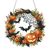 Diamond Painting 2D Flat Acrylic Halloween Hanging Diamond Art Kits Wall Door Decor