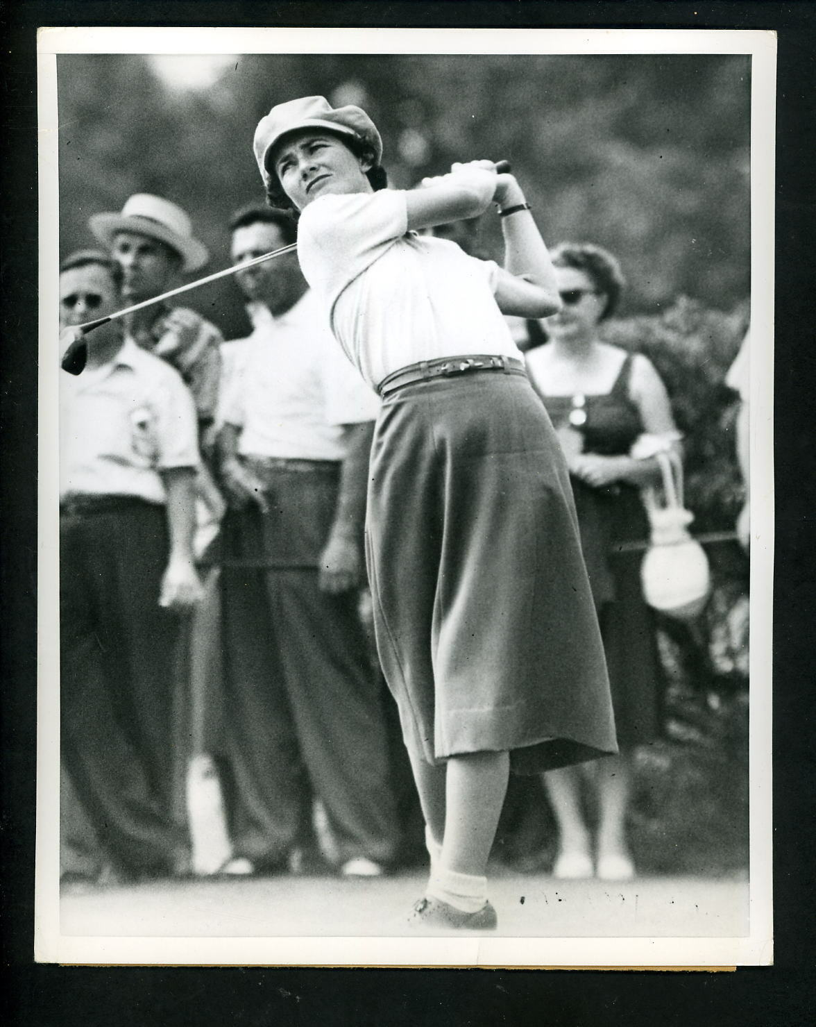 Louise Suggs wins 1952 US Open Championship at Bala Golf Club Philad Press Photo Poster painting