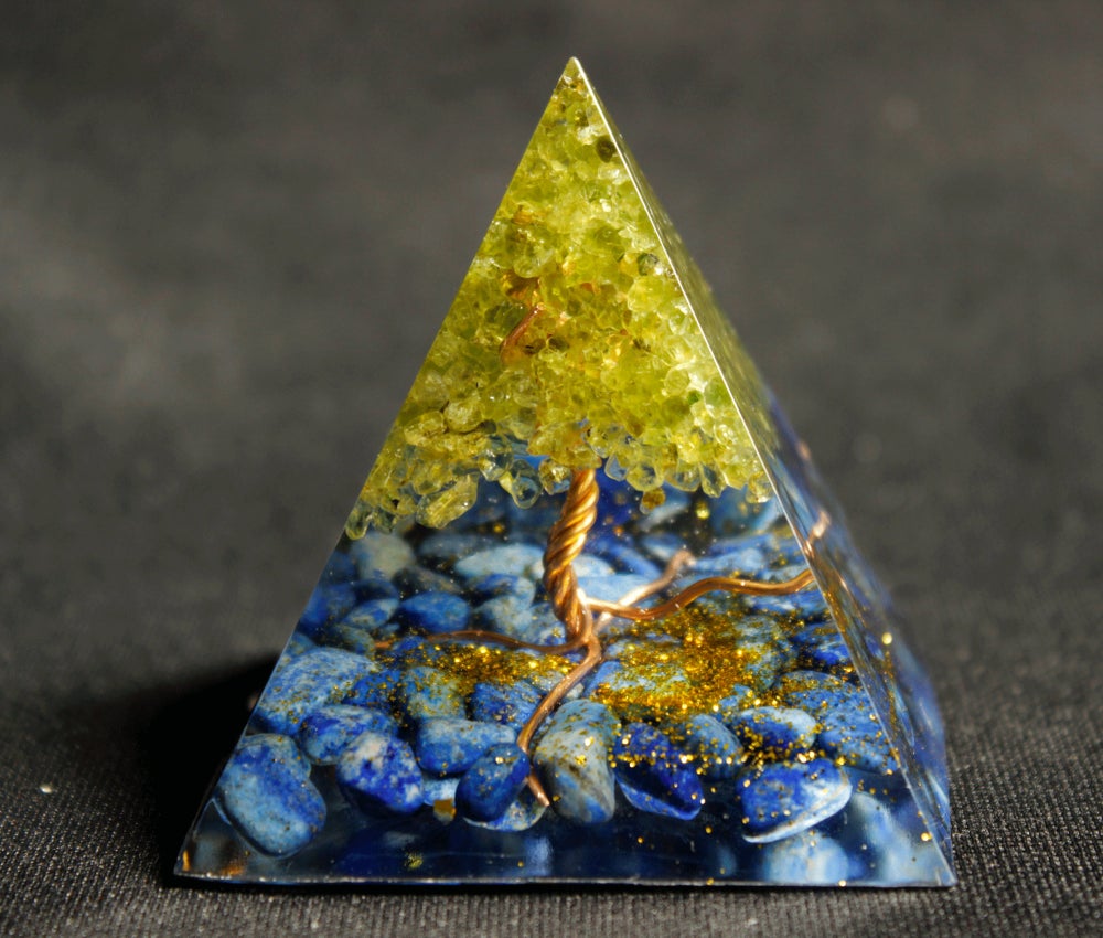 

Orgone Pyramid Chakra - Tree of Life, 501 Original