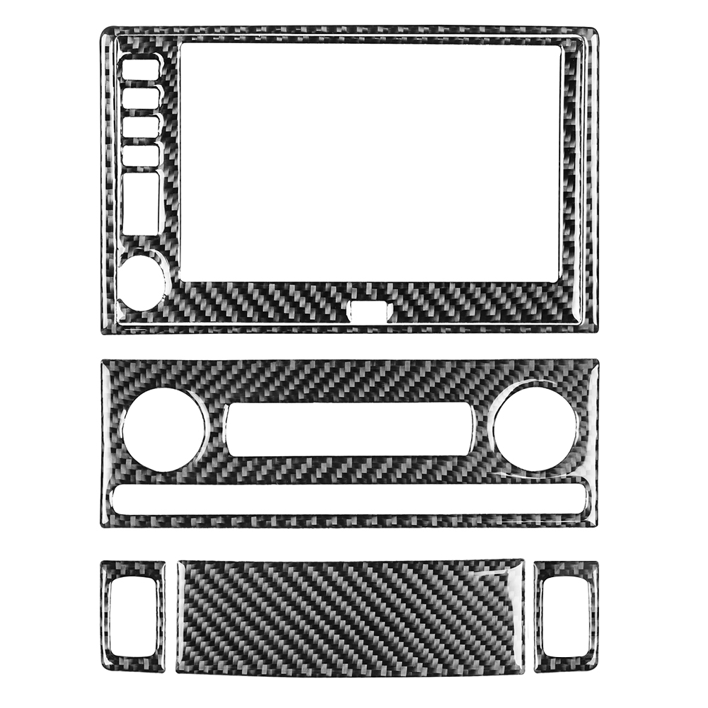 

6pcs/set Carbon Fiber Console Control Panel Trim for Chevrolet Corvette C6, 501 Original