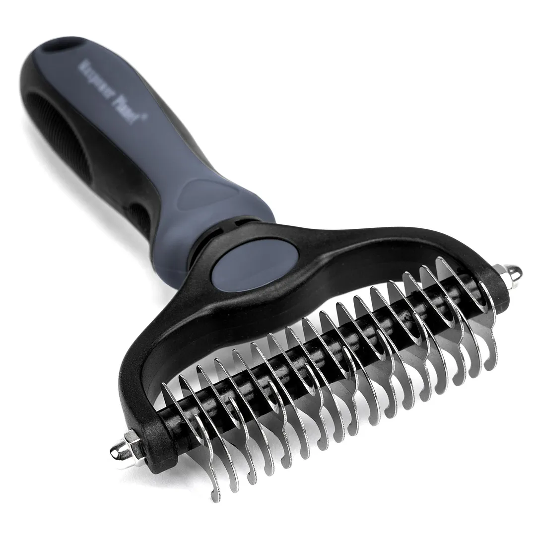  Pet Grooming Double Sided Dematting Undercoat Rake (Big)