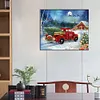 Red Christmas Truck-Full Round Diamond Painting 50*60CM