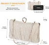 UBORSE Clutch Damen Pailletten Handtasche Strass Abendtasche mit Kette Gl&auml;nzend Brauttasche Elegant Portemonnaie Tasche Geldb&ouml;rse Envelope Tasche f&uuml;r Hochzeit Cocktailparty Tanzparty Geburtstag