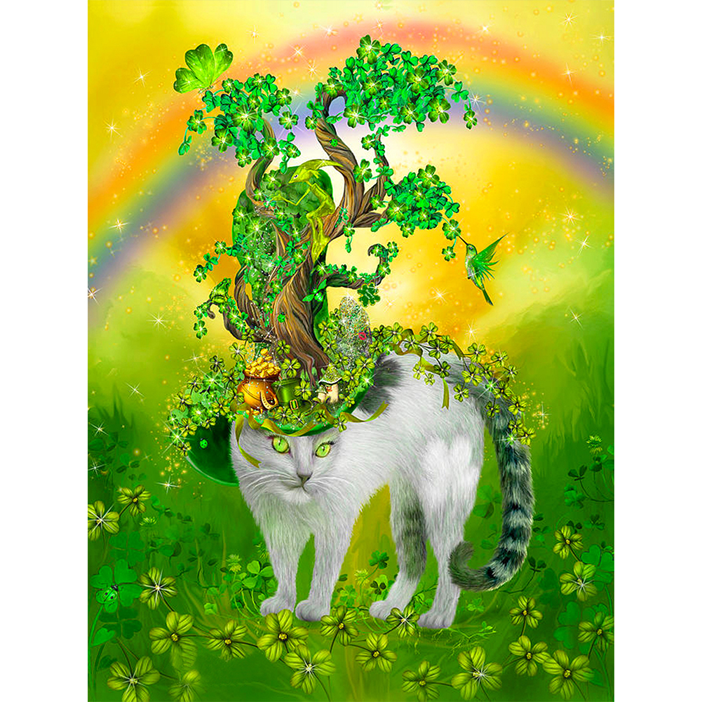 

Cat In Hat - Round Drill Diamond Painting - 30*40CM, 501 Original