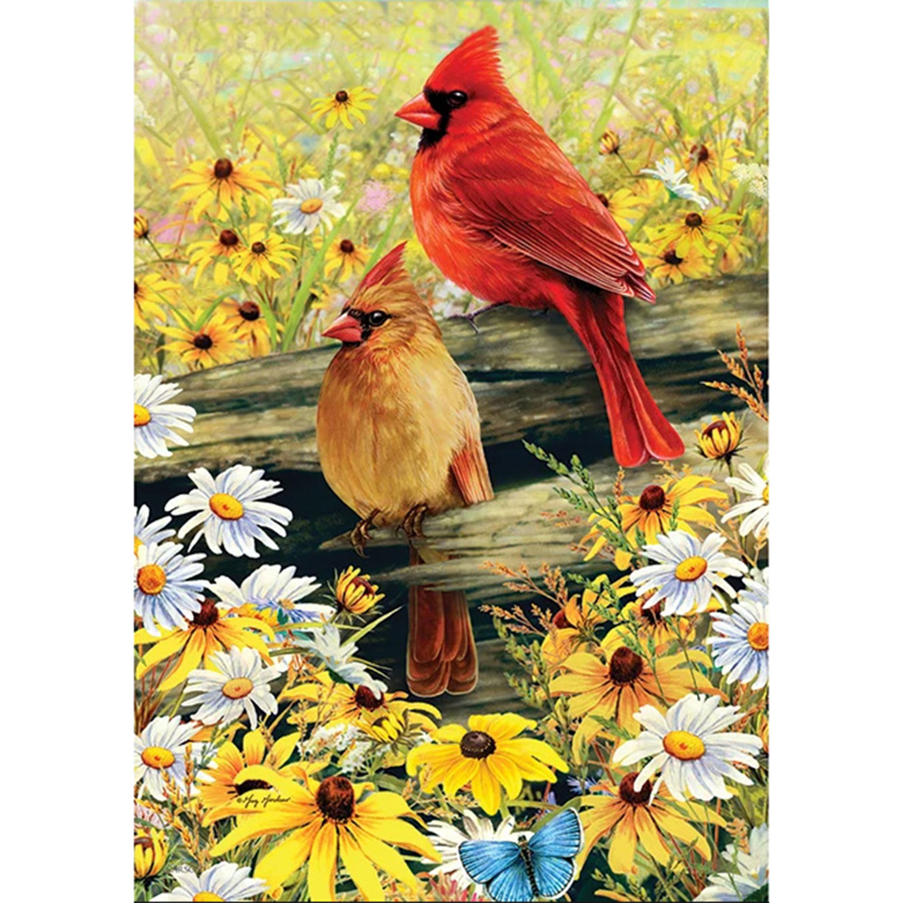 

40*30CM - Bird - Round Drill Diamond Painting, 501 Original