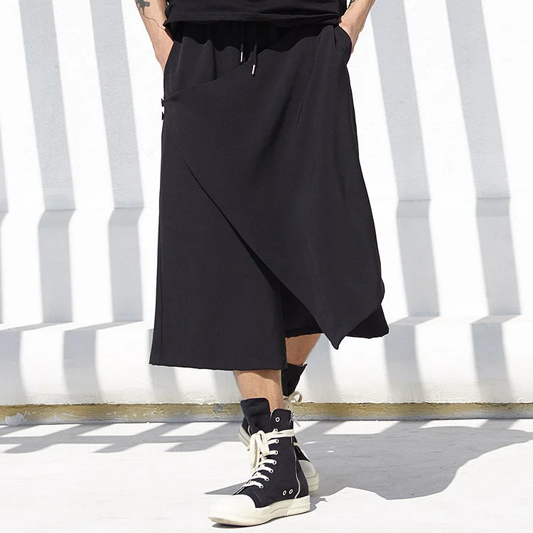 Dawfashion Techwear Streetwear-New Original Design Sense Darkwear Series Loose Casual Wide-leg Pants-Streetfashion-Darkwear-Techwear
