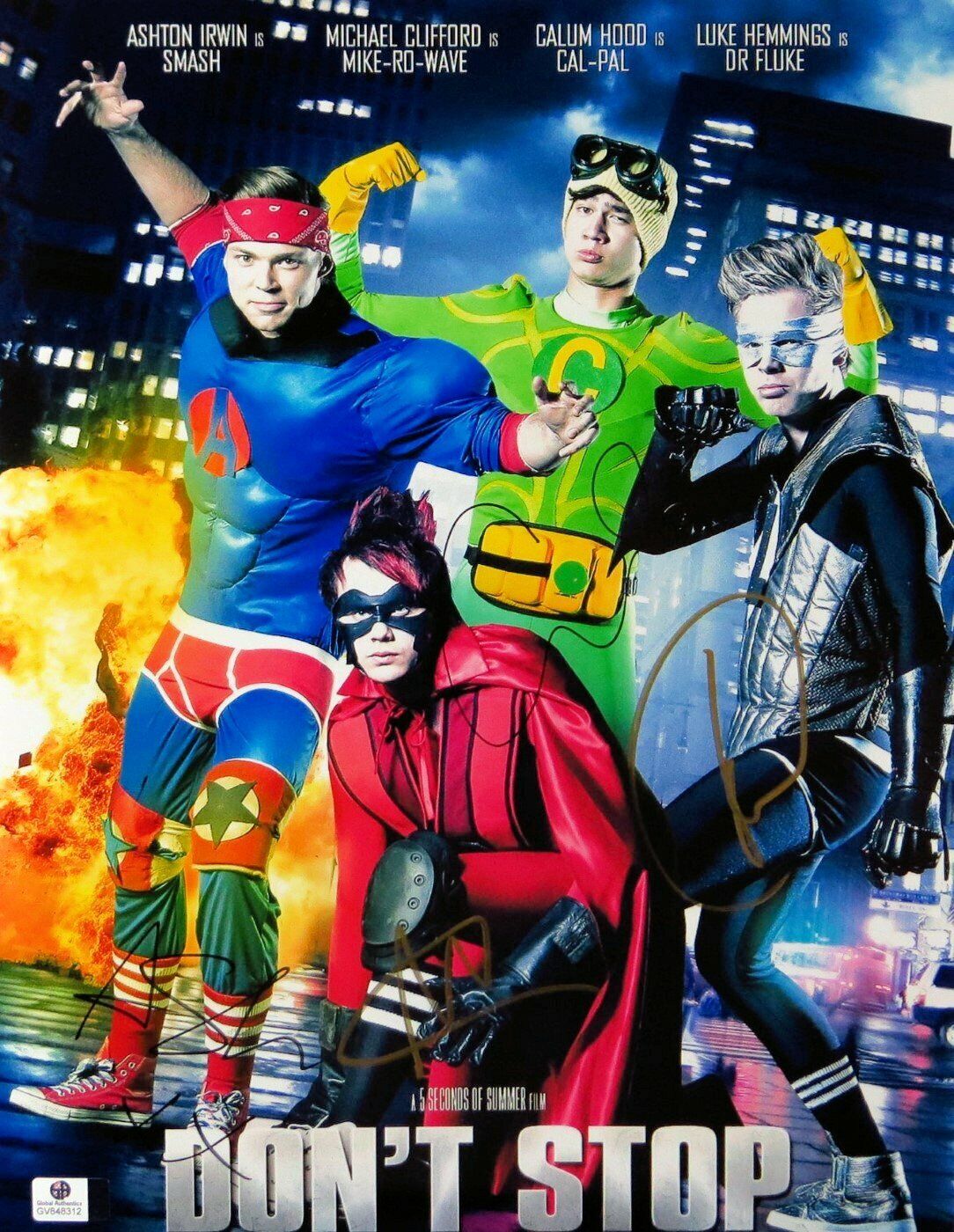 5 Seconds of Summer Full Band Signed Autographed 11X14 Photo Poster painting Don't Stop GV848312