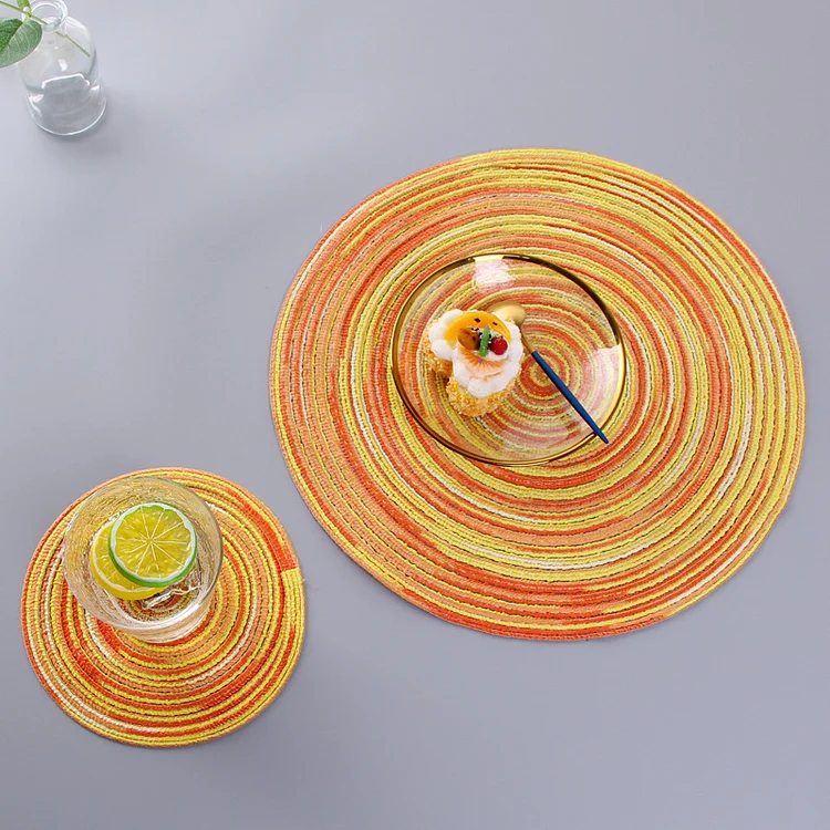 Nordic Cotton Yarn Circular Table Mat 
