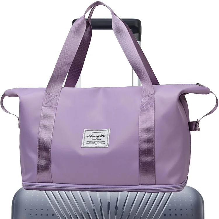 Weekender Bags for Women, Travel Bag Carry on Gym Bag, Travel Duffle Bag with Wet Dry Pocket/Front Phone Pocket/Trolley Sleeve Pocket