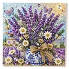 Framed Lavender - Pearls Painting Kit DIY Diamond Painting Pearl Dot Crafts 20x20CM
