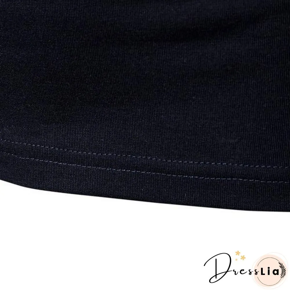 Fashion Men Lapel Long Sleeve Tri-color Striped Stitching Shirts