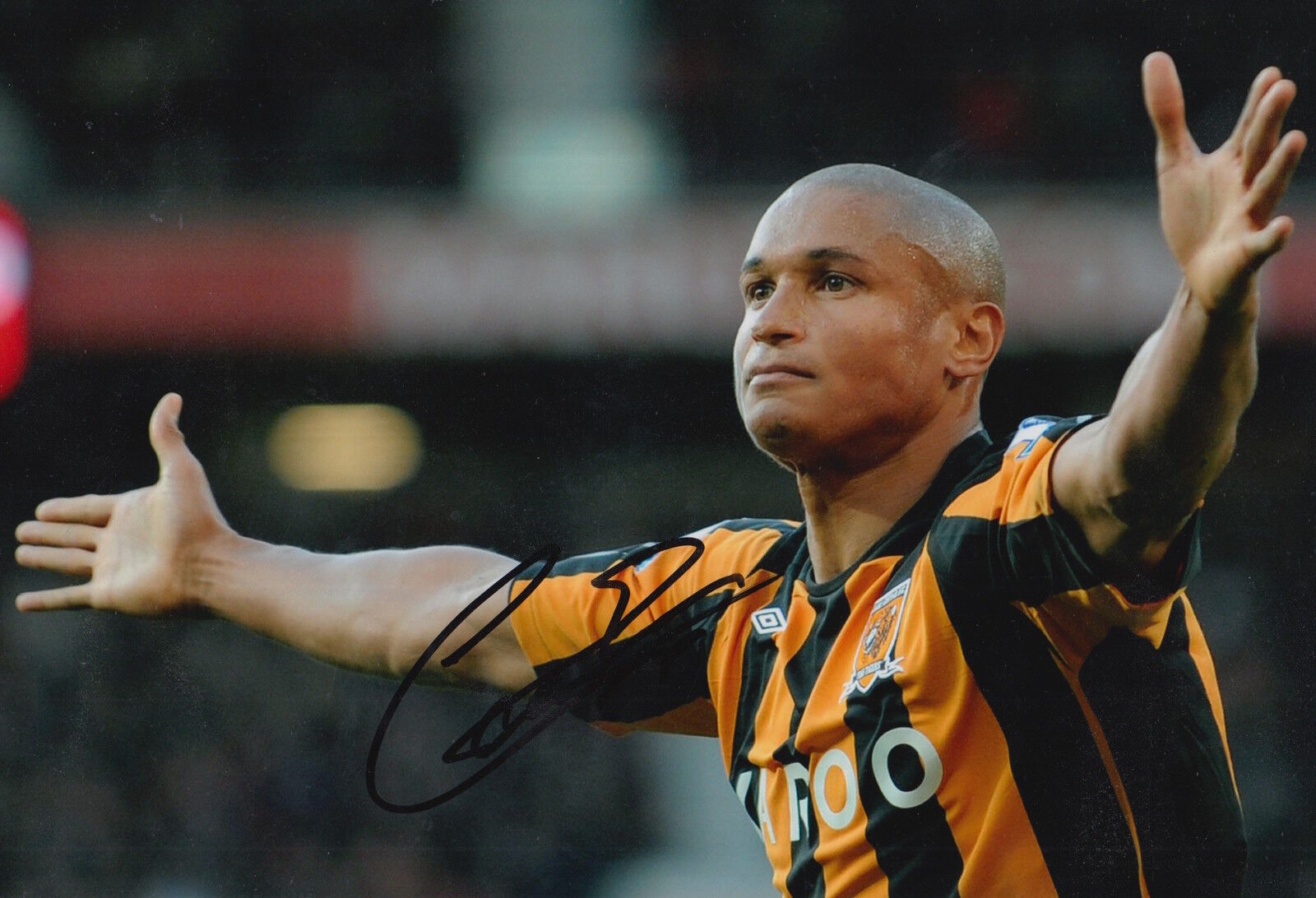 HULL CITY HAND SIGNED DANIEL COUSIN 12X8 Photo Poster painting 5.