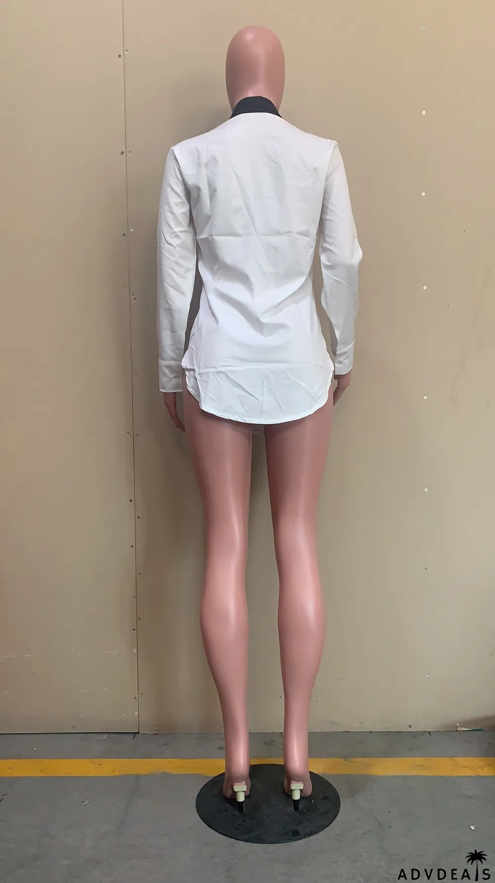 Fashion Trendy Digital Positioning Printing Long Sleeve Casual Slim Shirt