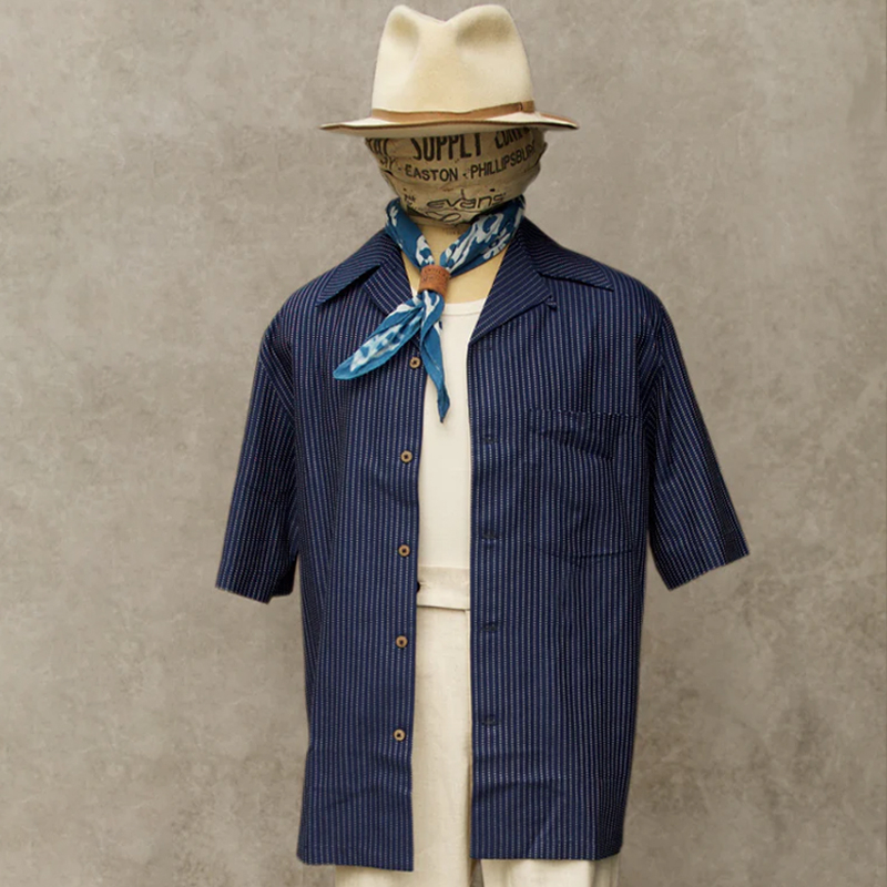 Men's 50's Wabash Stripe Short Sleeve Shirt