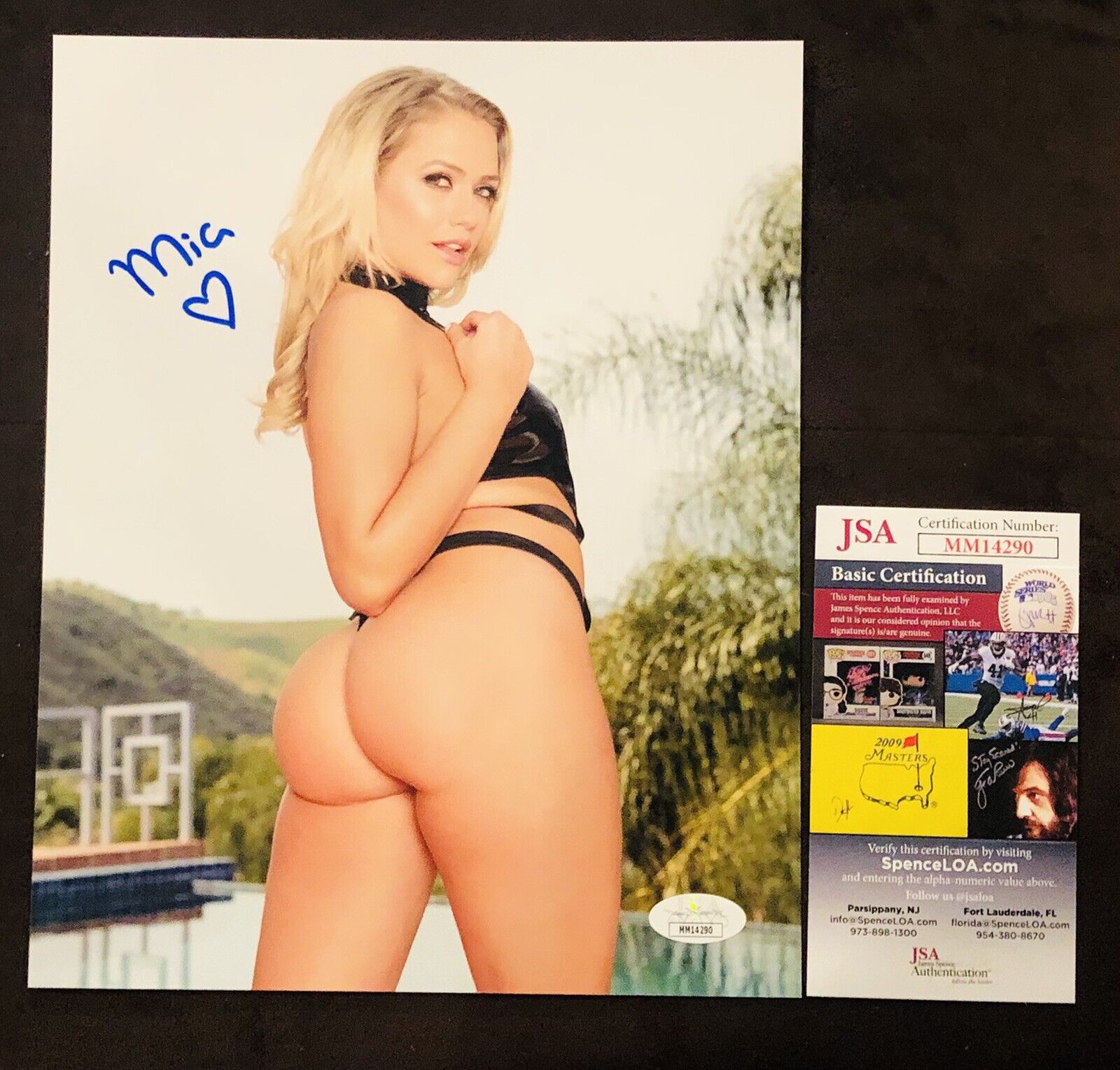 Mia Malkova Hand Signed 8x10 Photo Poster painting ADULT STAR AUTOGRAPH Sexy Booty Naughty JSA