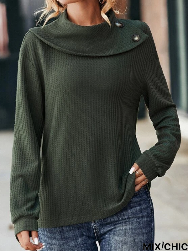 Plain Casual Sweatshirt