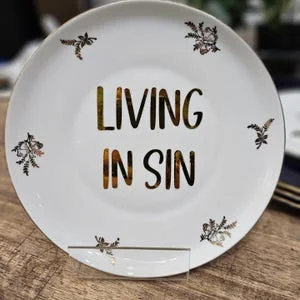 pornhint Pornhint NSFWDecorative Plate Funny Wall Art Sarcastic Home Decor Subversive Housewarming Edgy Vintage Modern Grandma Heirloom NSFW