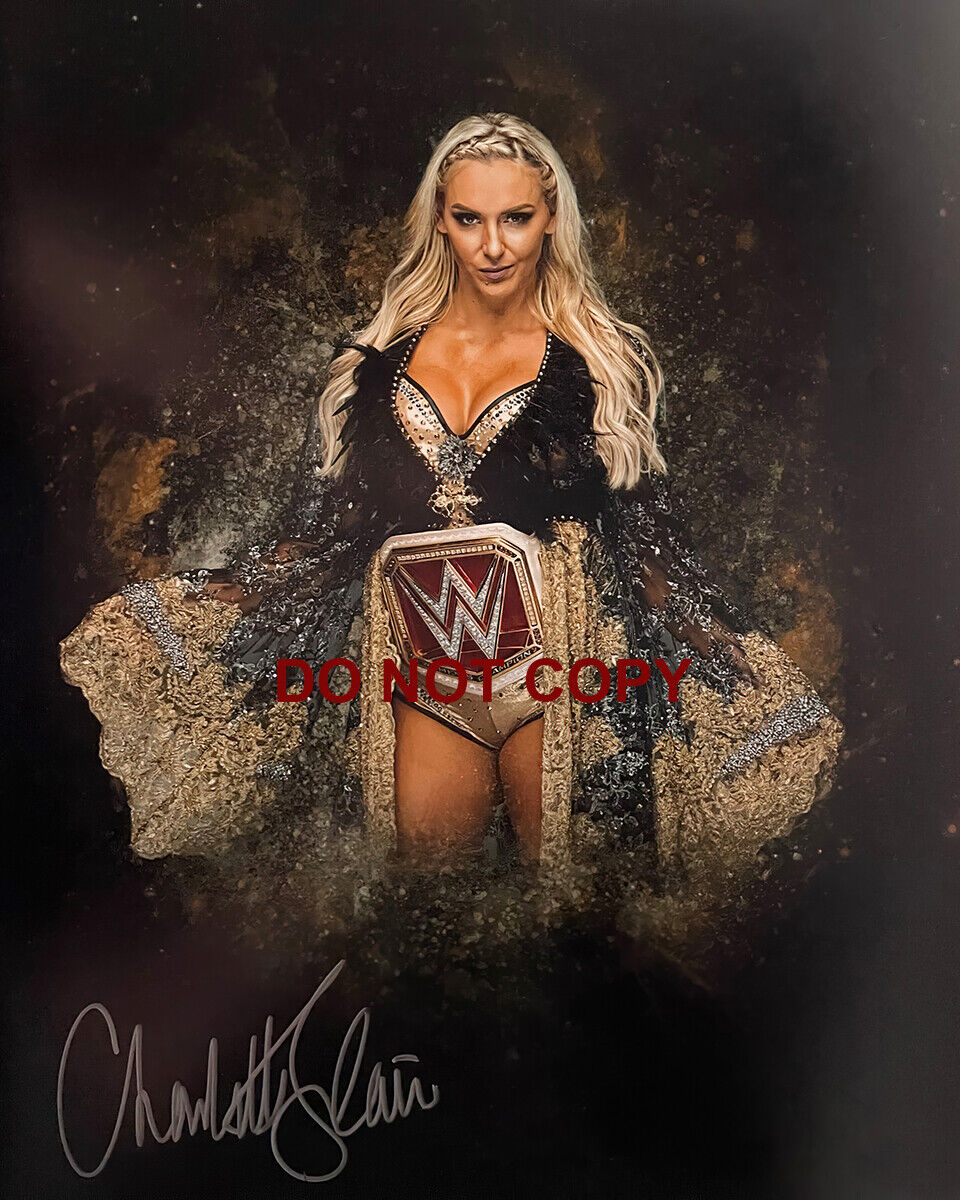 Charlotte Flair - Autographed Signed 8x10 Photo Poster painting (WWE Smackdown) Reprint