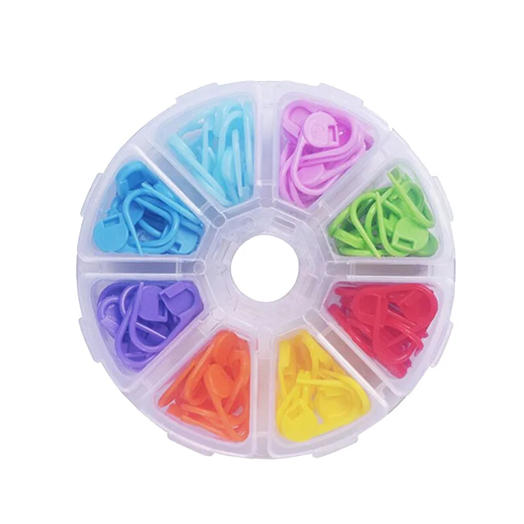 Crochet Locking Small Stitch Needle Clips Handmade Crafts DIY Sewing Accessories