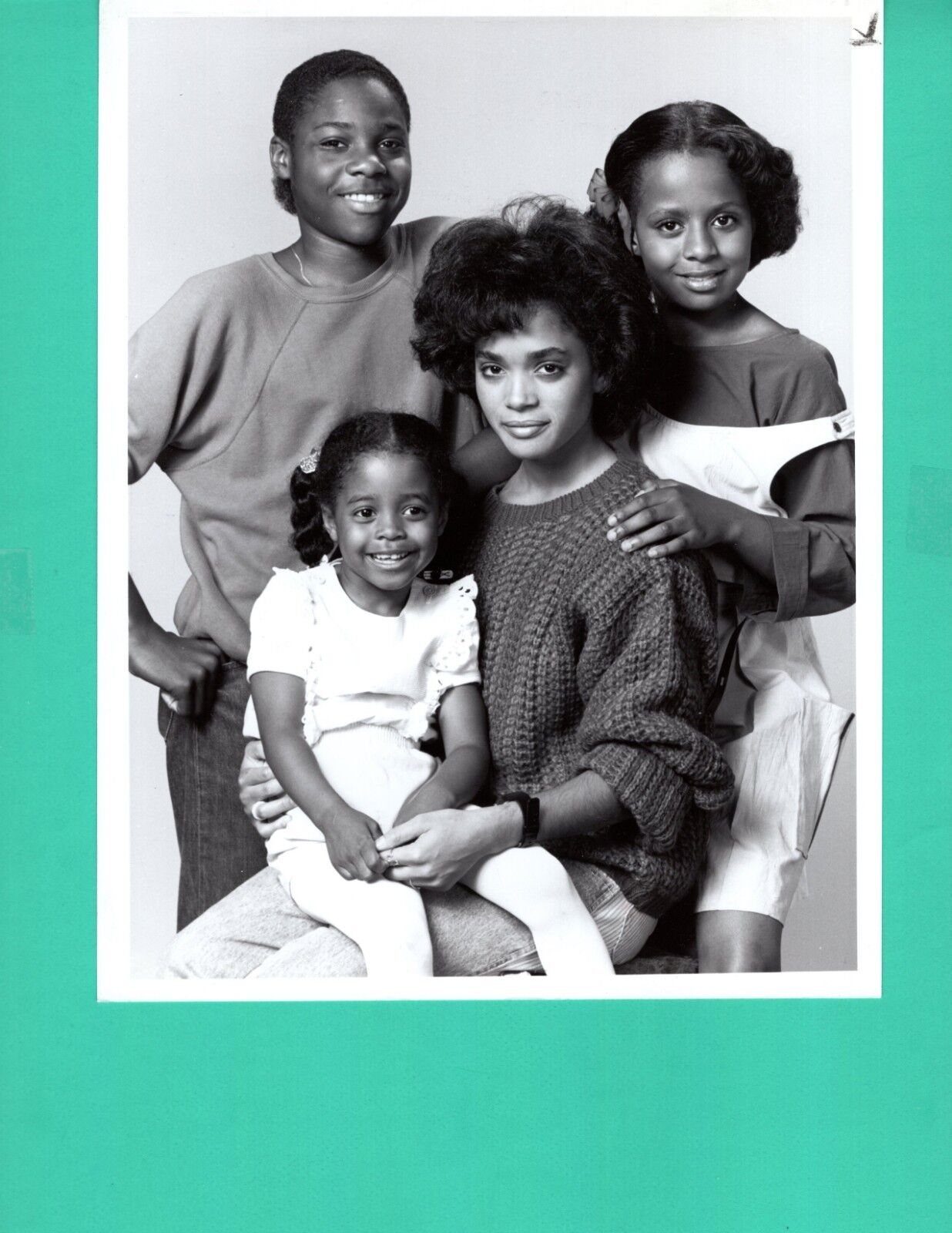 MALCOLM JAMAL WARNER LISA BONET Cosby Show 1984 News Press Promo Photo Poster painting 7x9 NBC