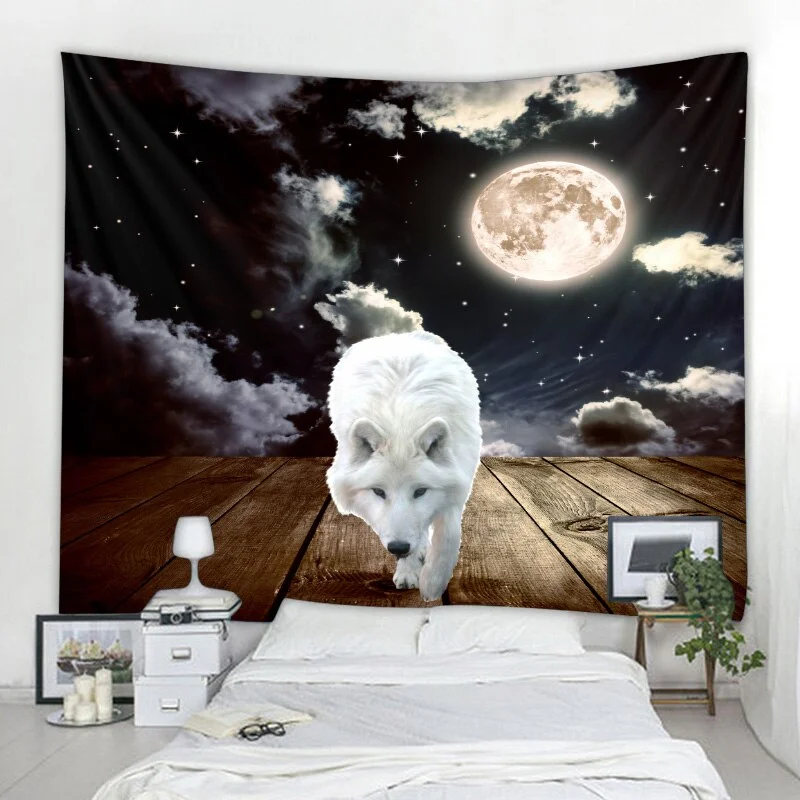 Nigikala creative tapestry wall hanging decoration tiger lion pattern wall hangings home textile wall Bohemian decoration tapiz