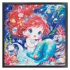 Mermaid Princess-14CT Stamped Cross Stitch Egyptian Cotton 65*65cm/25.59*25.59in(Big Size) tapestrymarket