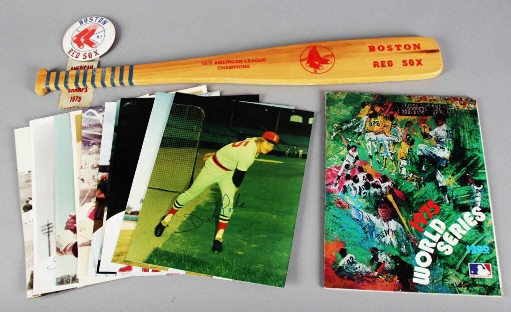 Boston Red Sox Signed Photo Poster painting Lot (10) - COA JSA